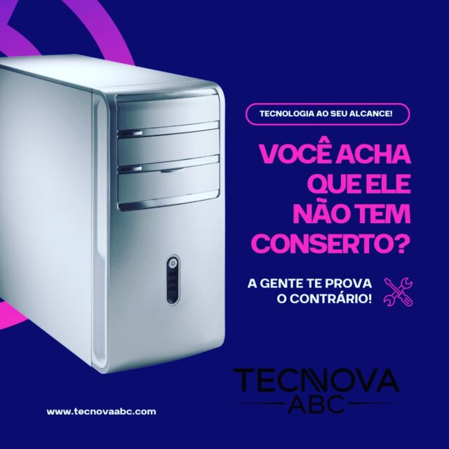 🔧💻 VOCÊ ACHA QUE SEU PC NÃO TEM CONSERTO?
A gente te prova o contrário! 🚀

Na Tecnova-ABC, damos vida nova ao seu computador com manutenção especializada, upgrades e soluções sob medida.
Não importa o problema, estamos prontos para resolver! 😉

📍 Atendemos RJ Presencial e Remoto demais regiões.
💰 Orçamento gratuito
⚡ Pagamento via Pix
🔧 Especialistas em tecnologia

📲 Chama no direct ou acesse:
🌐 www.tecnovaabc.com

#TecnovaABC #ManutençãoDeComputadores #TI #ConsertoDePC #TecnologiaAoSeuAlcance #SuporteTecnico #PCTravando #ComputadorLento
